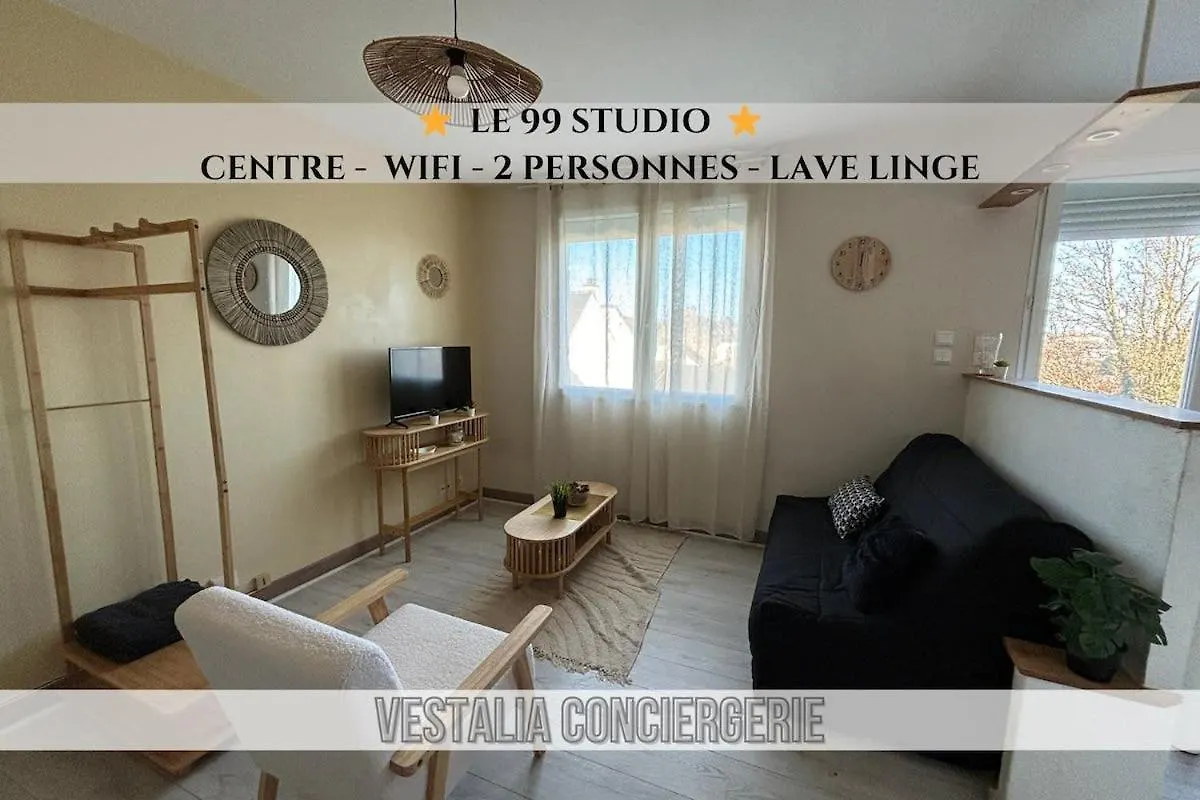 -Le 99 Studio- Centre Residence Parking Wifi Concarneau
